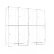 Lockers 8 Doors - Bank of 2 x high & 4 x Wide